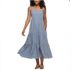 Black Bow Women's Maxi Dress - Blue